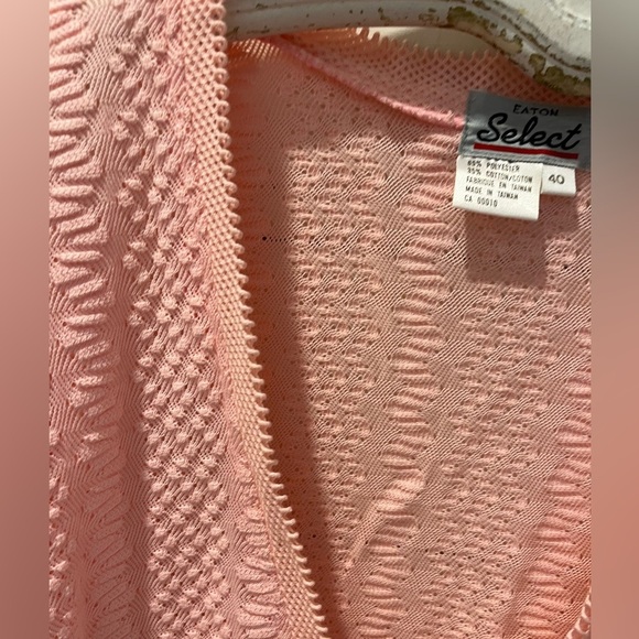 Vintage Pink Knit Cardigan – Eaton Select – Size 40 - Picture 5 of 8